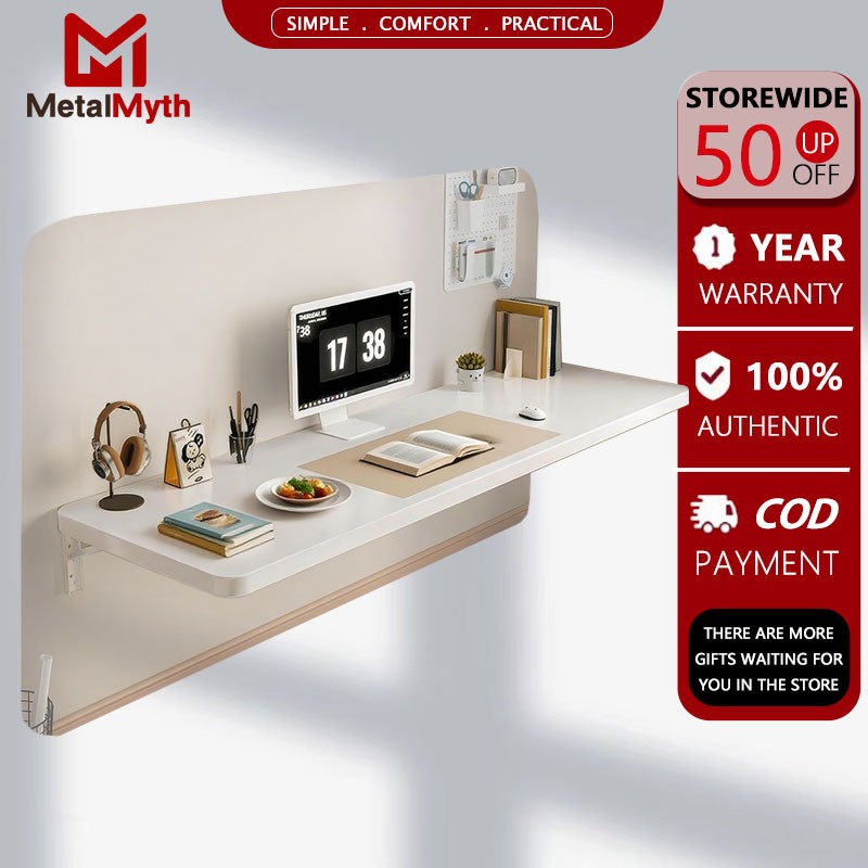 Foldable Table Wall-mounted Table Water Resistant - Space Saving Multi ...