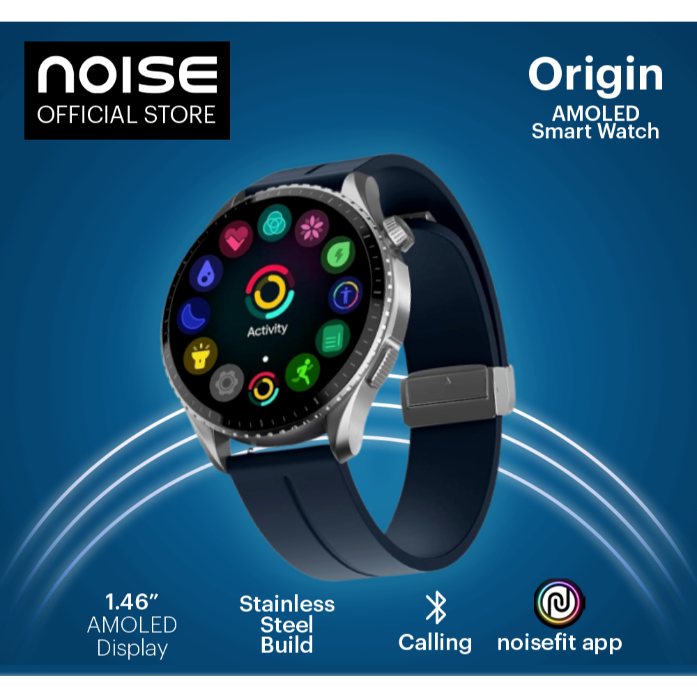 Noise NoiseFit Origin Smart Watch | Mosiac Blue 1.46