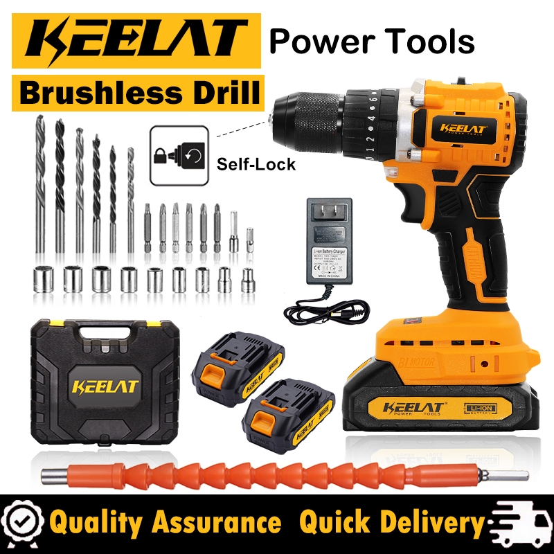 KEELAT KCD007 Brushless Drill Cordless Impact Drill Brushless Motor ...