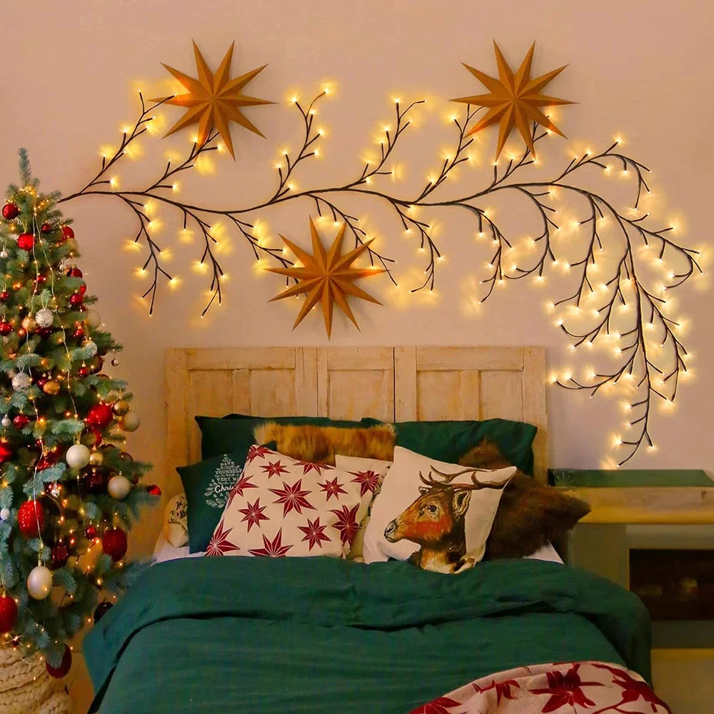 LED Vine Tree String Lights – Flexible Branch Wall Decor with 8 Modes ...