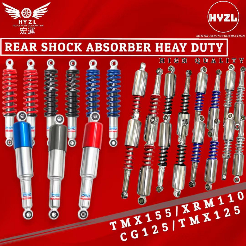 TAKASAGO XRM/110/TMX/CG125 SHOCK ABSORBER - SHOCK HEAVY DUTY REARSHOCK ...