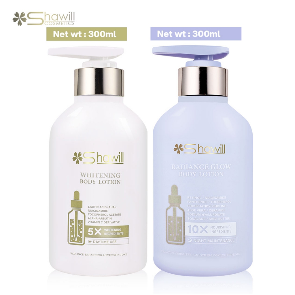 Shawill Double Whitening Repair Body Lotion Set Niacinamide Retinol ...