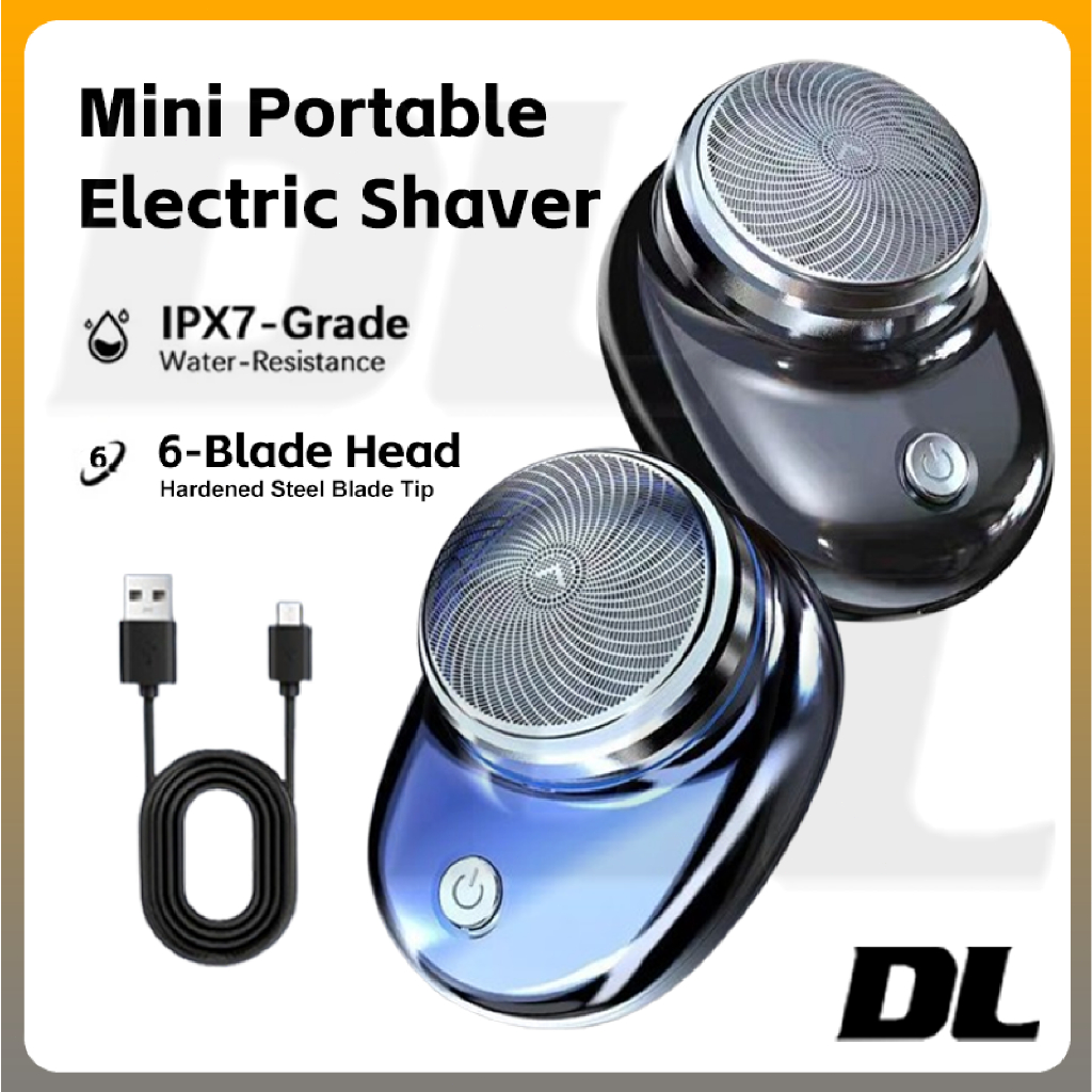 Portable Mini Electric Shaver Razor For Men Rechargeable Trimmer Travel ...