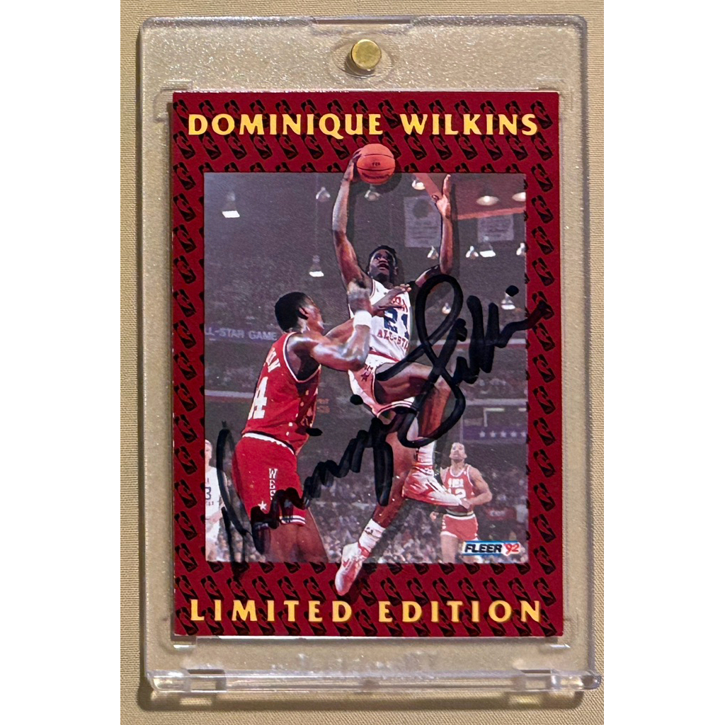 Dominique Wilkins 1992 Fleer Limited Edition AUTO Autograph #7 of 12 ...