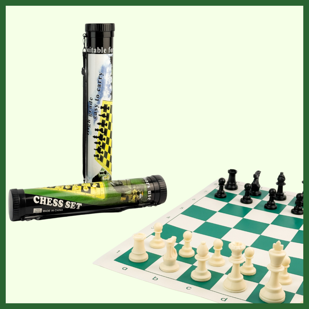 Foldable Tournament Chess Set With Free Tube Bag – Shoulder Strap ...