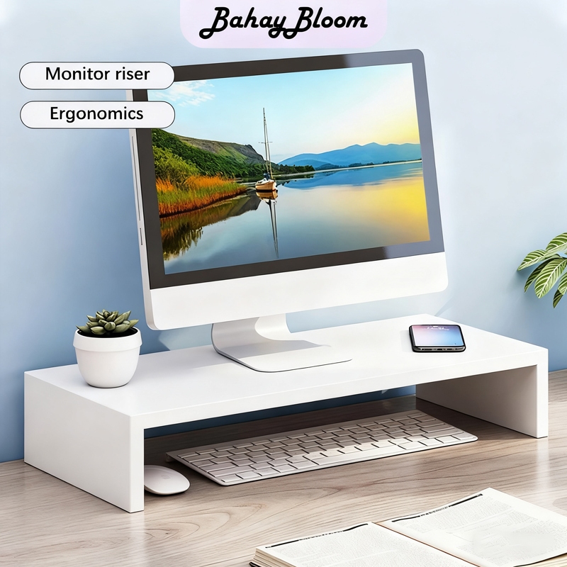 Monitor Stand/Stand Wooden Computer Screen Stand Desktop Organizer ...