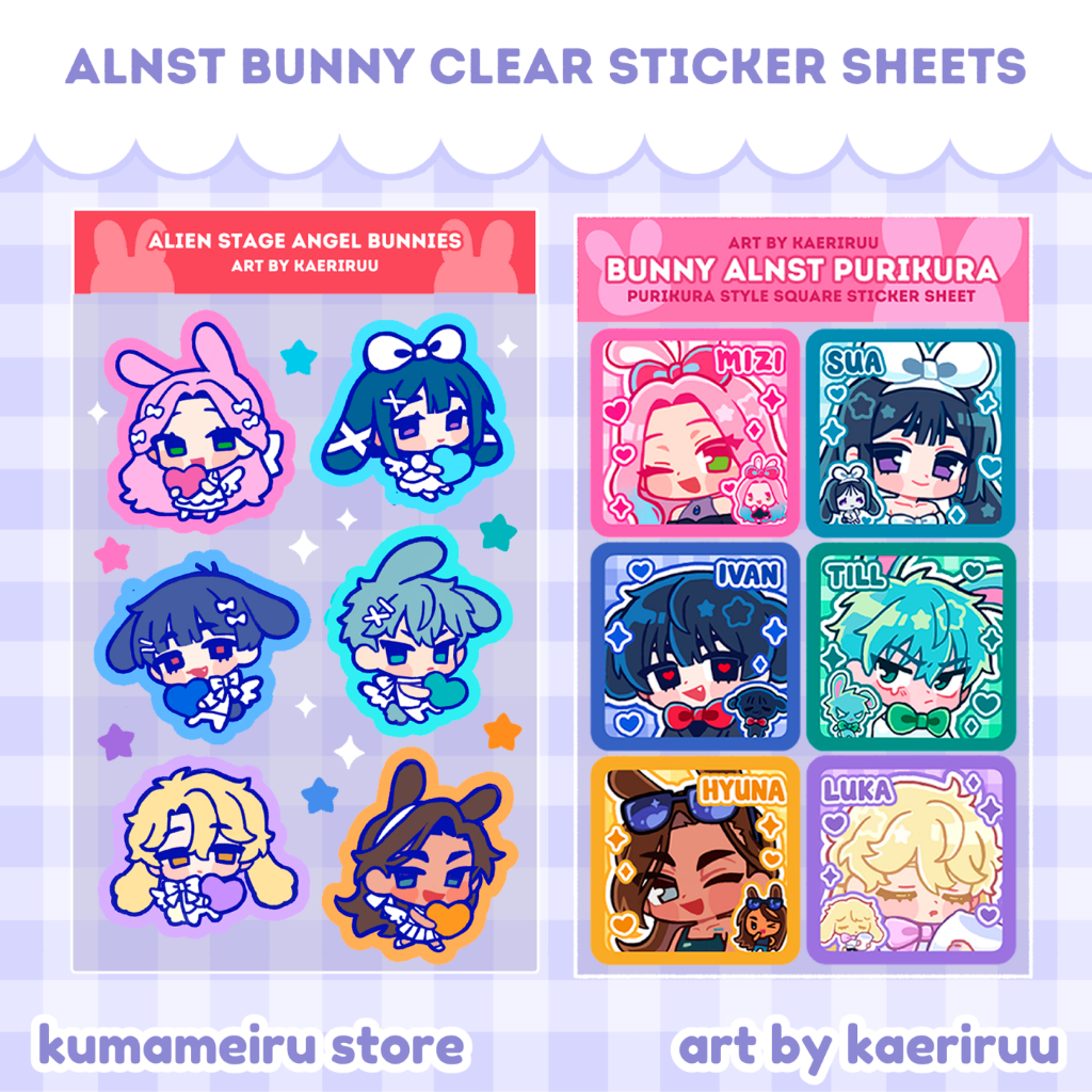[Kaeriruu] ALIEN STAGE - Clear Sticker Sheet Alien Stage | Shopee ...