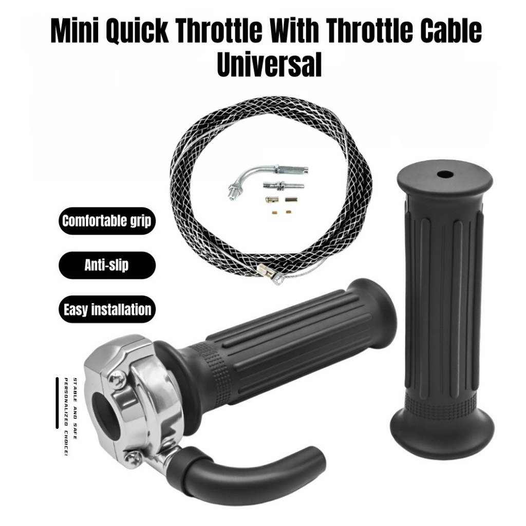 Motorcycle Mini Quick Throttle With Throttle Cable Universal Throttle ...