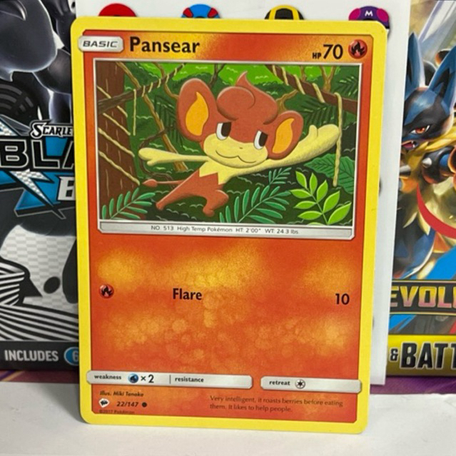 pokemon card pansear White Flare #14/86 Reverse Holo  Colorless Bite (20) Weakness Water 2 Resistance None None Retreat Cost Pokemon Card Japanese Pansear 014/086