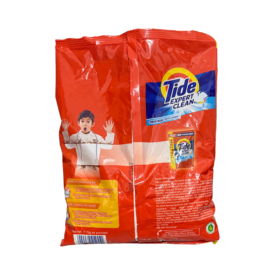 Tide Expert Clean Detergent Powder, 715g | Shopee Philippines