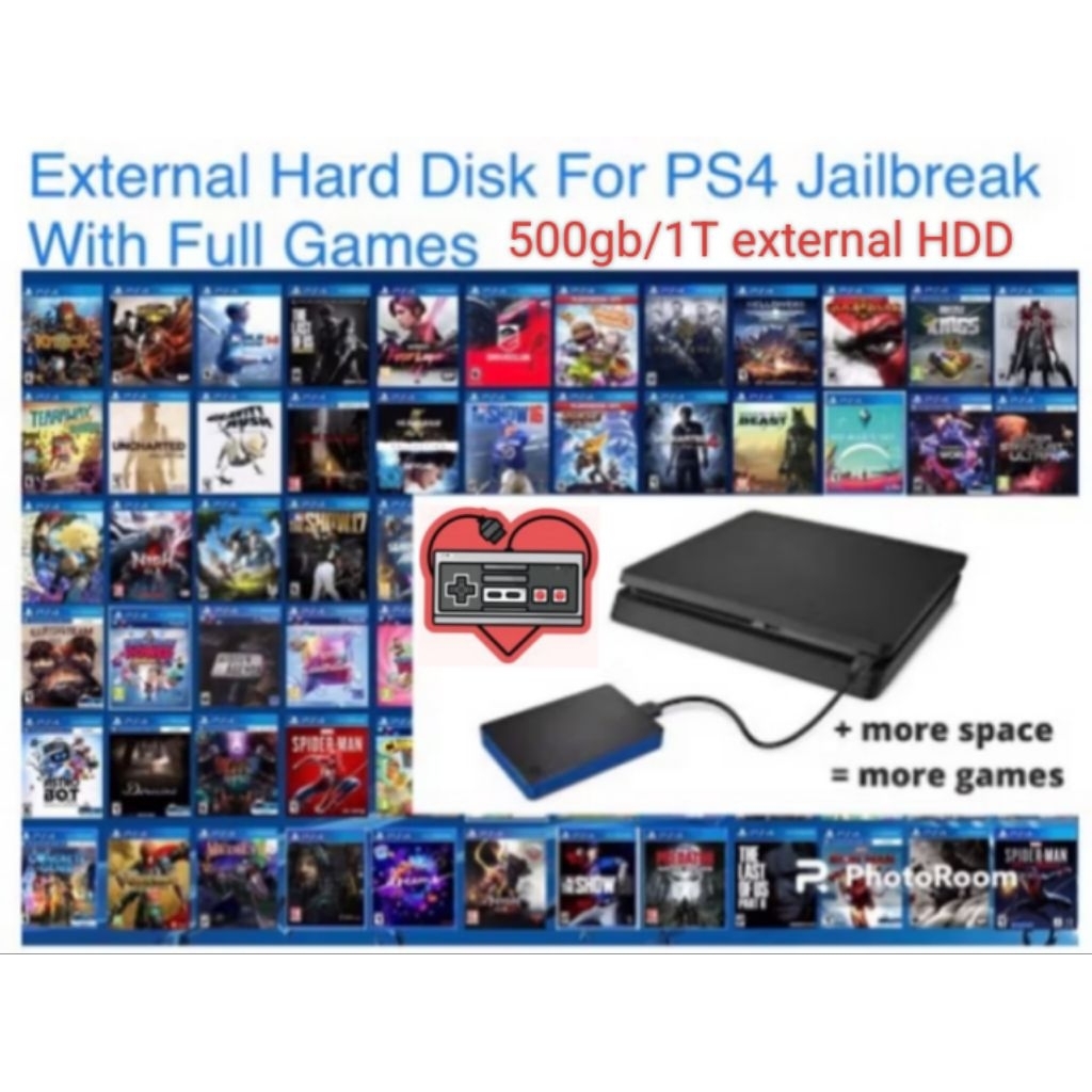 1T/500gb external HDD games PS4 | Shopee Philippines