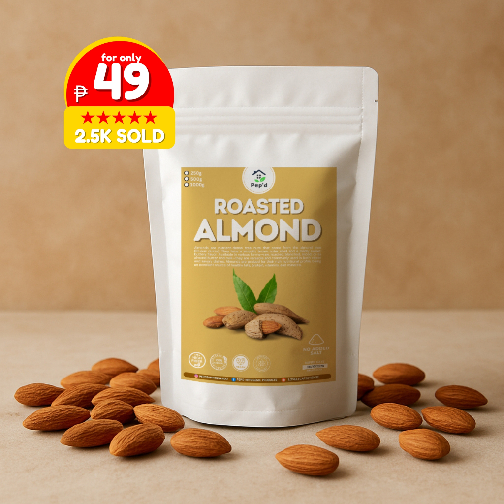 USA Roasted Almonds 50g/100g (High Quality | Unsalted) - Keto friendly ...