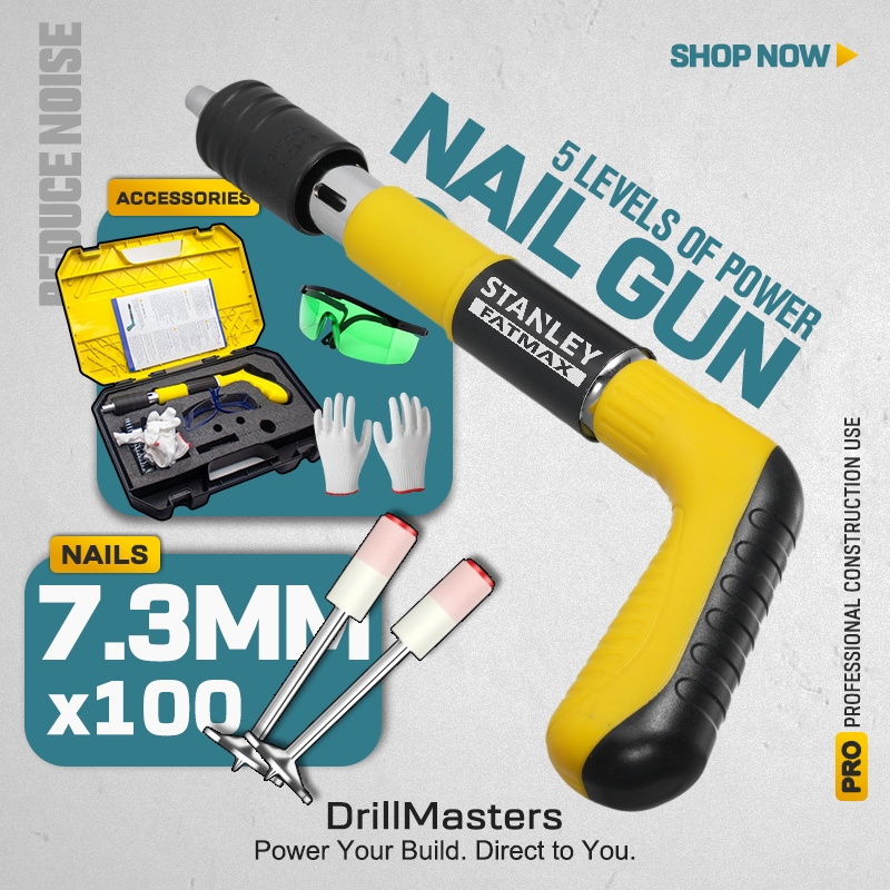 STANLEY Nail gun heavy duty Nail gunner Manual Steel For Concrete Rivet ...