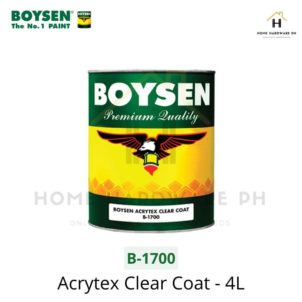 Boysen Acrytex Clear Coat B-1700 4L | Shopee Philippines