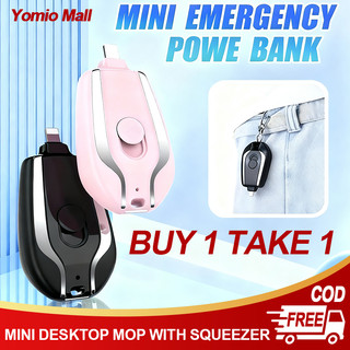 Mini Powerbank Portable Keychain Charger Compatible With Android IOS ...