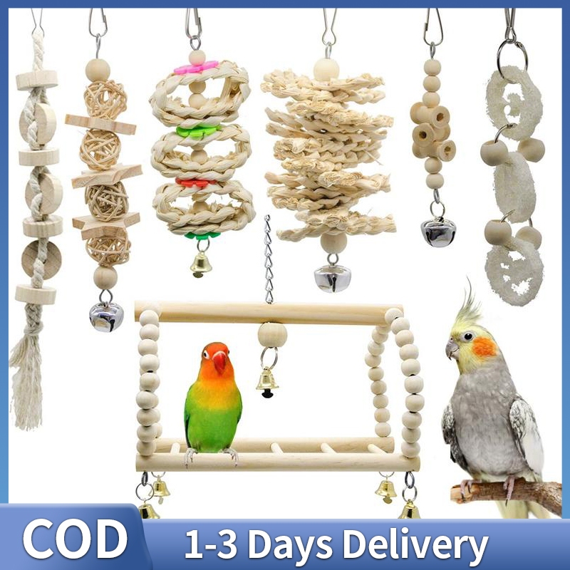 Cute Bird Toys for Bird Parrot Toys Hanging Toys Bird Cage Toy Bird ...