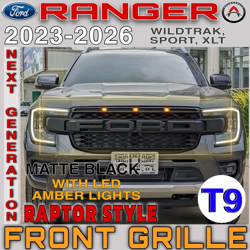FORD RANGER 2023-2026 RAPTOR STYLE GRILLE THAILAND MADE | Shopee ...