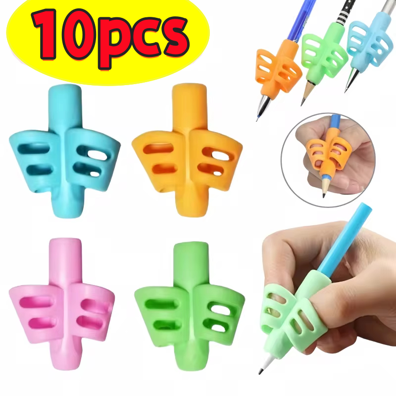10Pcs Pencil Holder Pen Writing Aid Grip Posture Correction Grip Holder ...