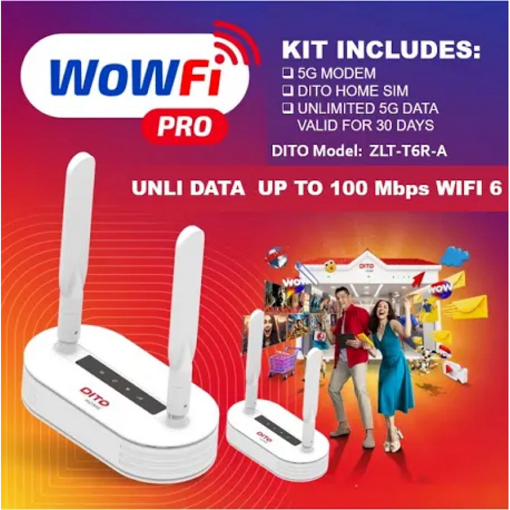 DITO HOME WIFI ZLT T6R-A | Shopee Philippines