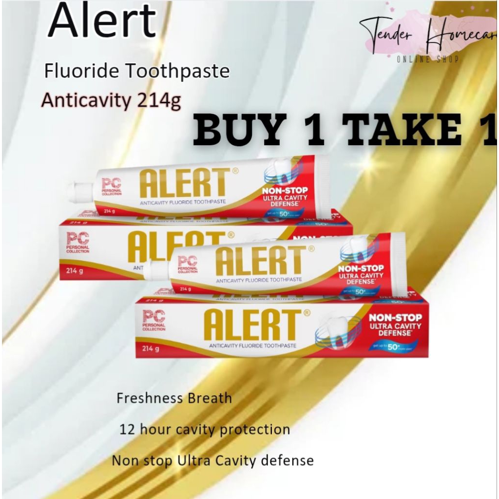 ALERT ANTICAVITY FLUORIDE TOOTHPASTE BUY 1 TAKE 1 | Shopee Philippines