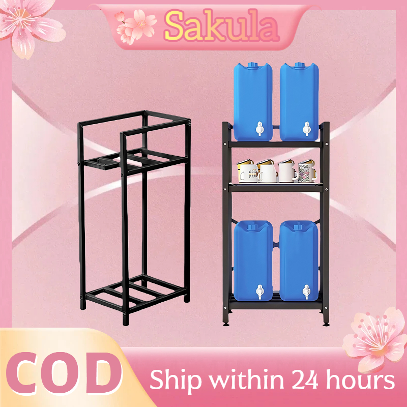 Steel water rack with a cup holder, capable of holding more than four ...