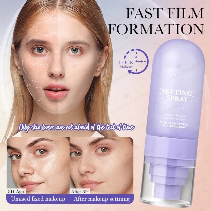 Lock'D In Setting Spray Mattifying Effect Quick-Drying Long Lasting ...