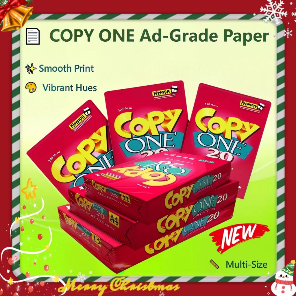 COPY ONE White Bond Paper 1 Ream - 70 GSM 500 Sheets | A4-A5-Long-Short ...