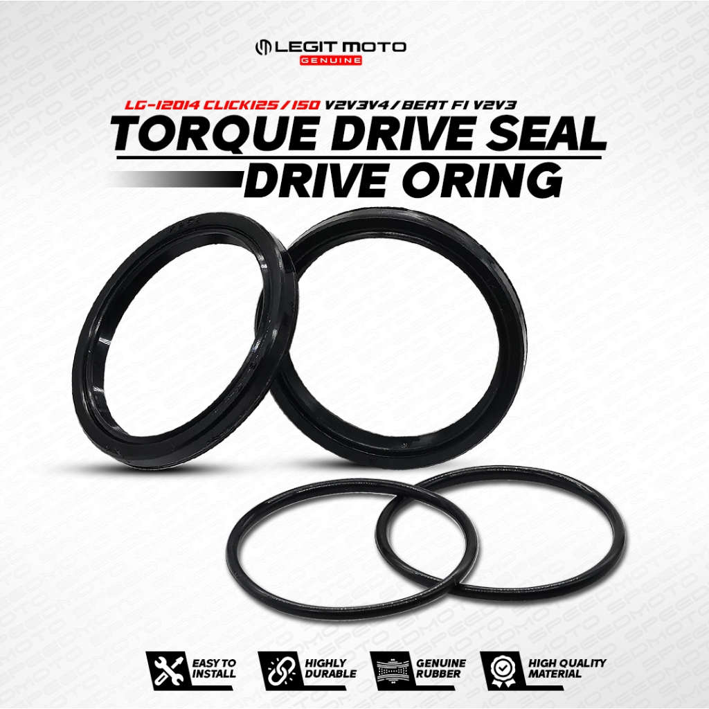 LEGITMOTO TORQUE DRIVE OIL SEAL AND ORING SET FOR CLICK/BEAT/MIO/SPORTY ...