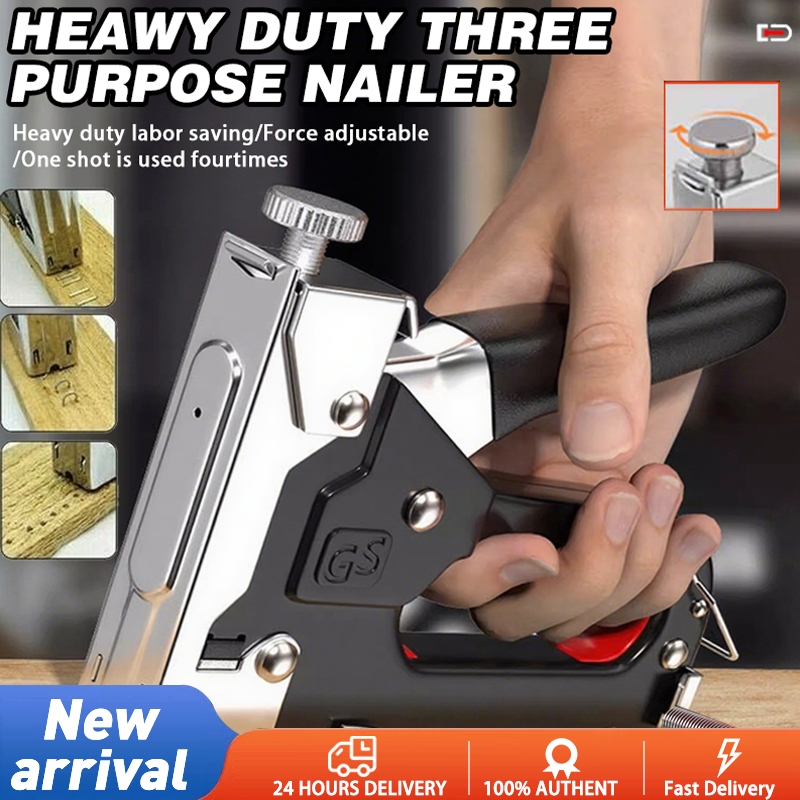 3-in-1 Upholstery Staple Gun Set Heavy Duty Staple Gun DIY Furniture ...