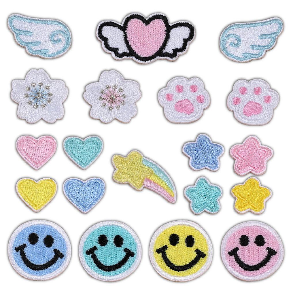 Mini Macaron Self-adhesive Embroidered Patch Cute Adhesive Patches DIY ...