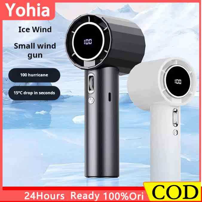 【Ready】New Portable Mini Fan Handheld Fan 100 Gears High Speed Fan with ...