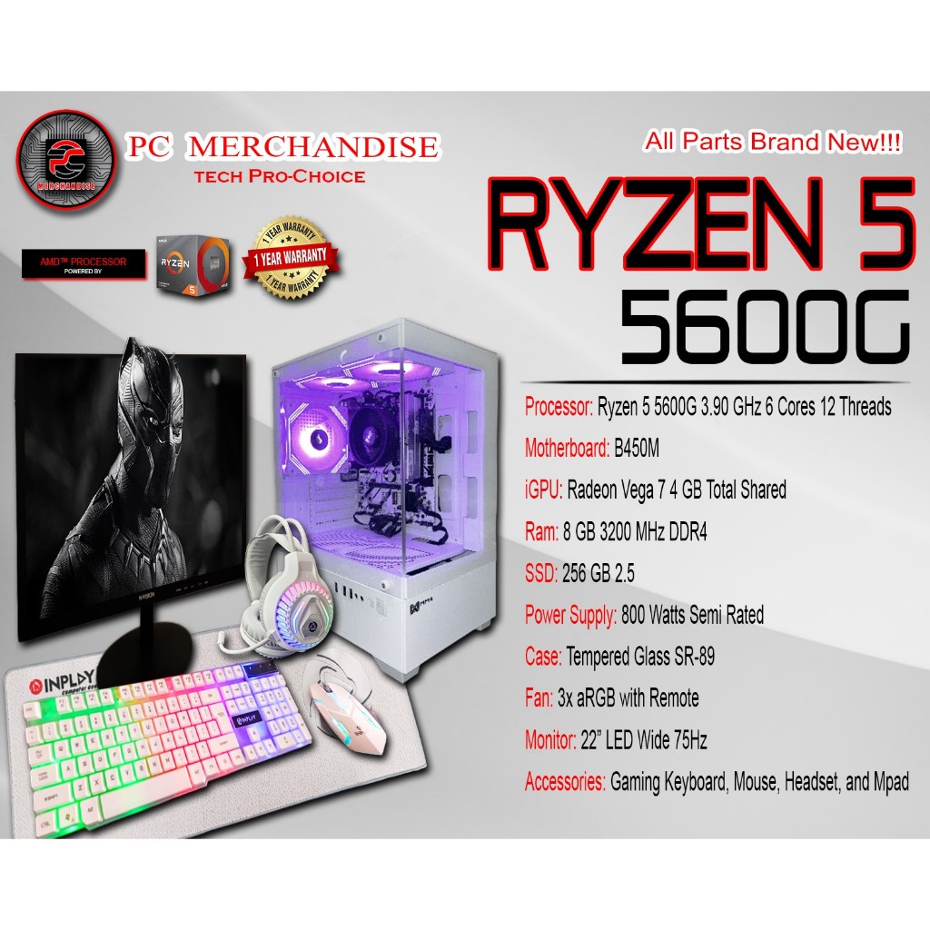 Ryzen 5600g Build Pc Without Gpu Gpu 5600g Pc Ultra Gaming PC