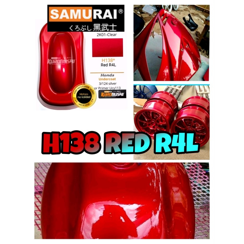 Samurai Paint HONDA RED R4L | Shopee Philippines