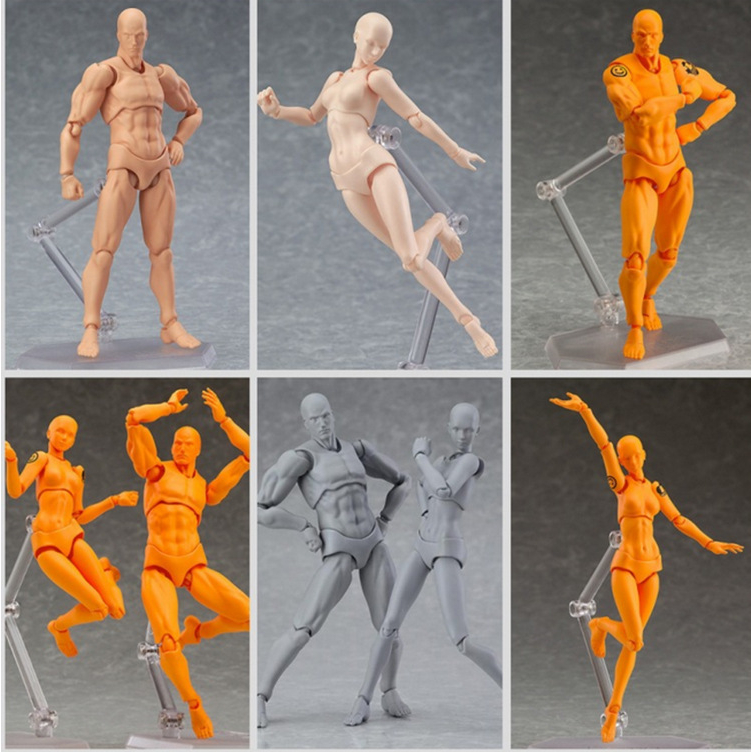 1/12 Scale (13-15cm) Articulated PVC Action Figure Body - Multiple Skin ...