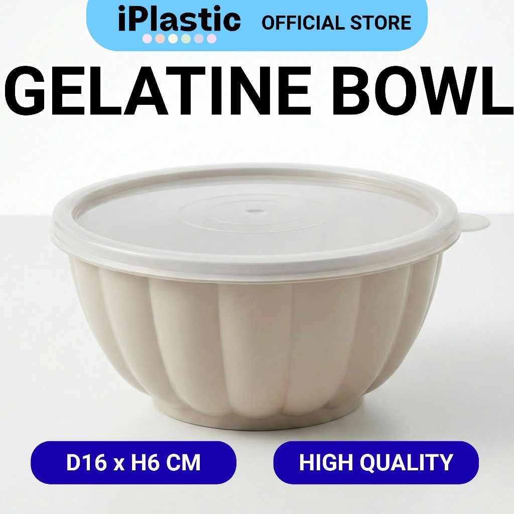 iPlastic. Gelatin Molder Bowl Big with Cover Gulaman Bowl Gelatin ...