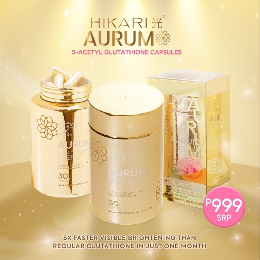 HIKARI Aurum S Acetyl Glutathione Whitening 30 Capsules Alex Toni ...