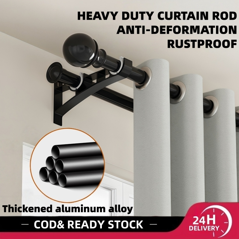 [18-144 inches] Curtain rod adjustable telescopic curtain rod 365 cm ...