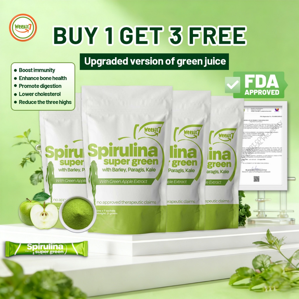 Weekit7 FDA Organic Spirulina Powder Health Greens Superfood Immune ...