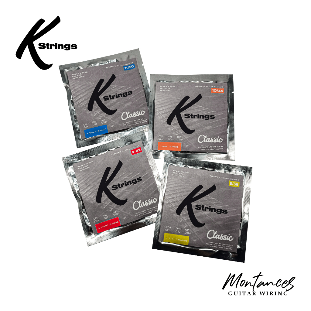 K Strings Classic Series | Nickel Wound | 8-38, 9-42, 10-46, 11-50 ...