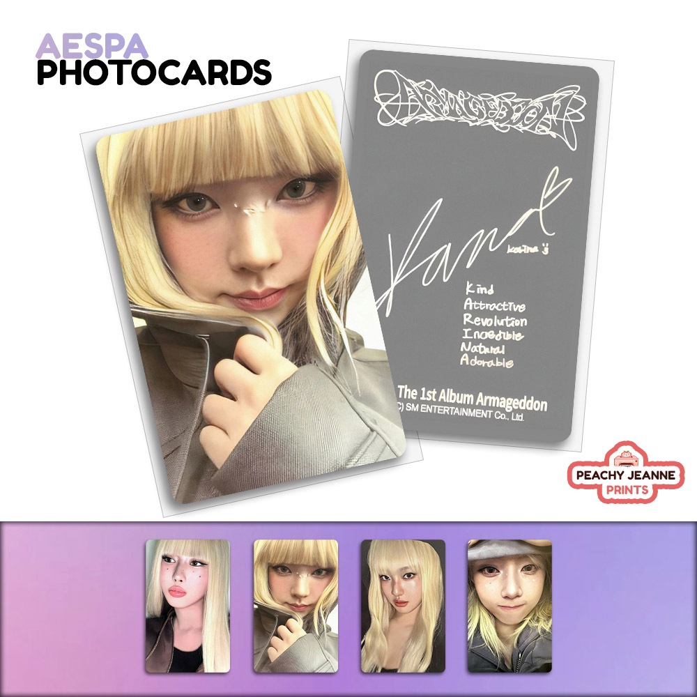 AESPA ARMAGEDDON TARGET EXCLUSIVE PC LOMO CARDS PHOTOCARDS with ...