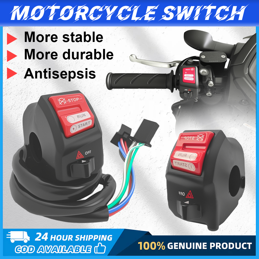 Kill switch STOP RUN STAR motorcycle emergency engine opening and ...
