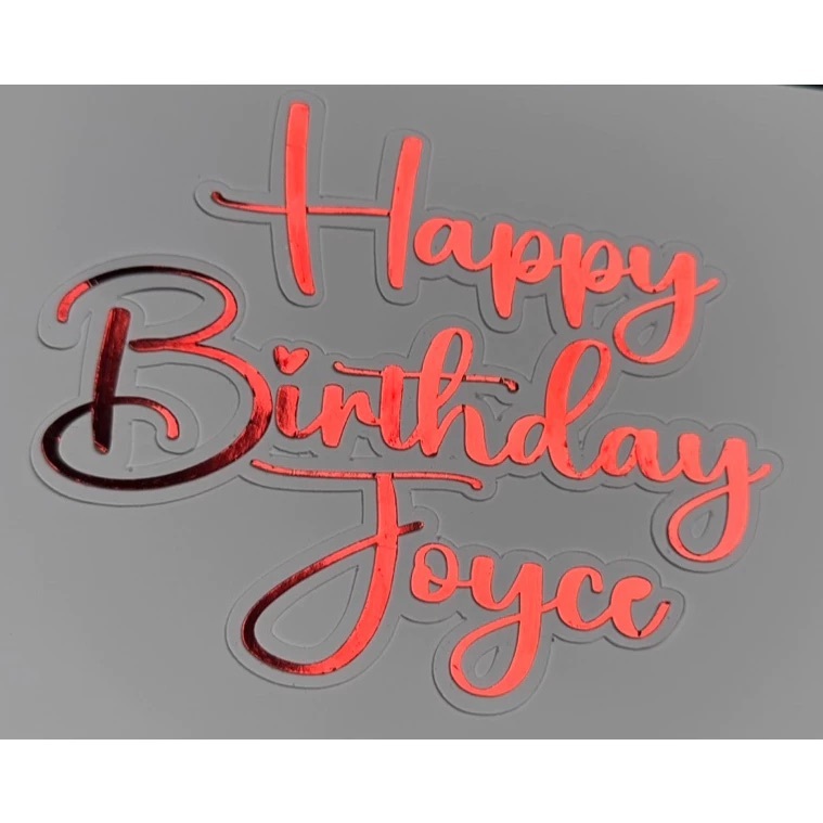 Customized CAKE TOPPER / SIDE TOPPER without stick | Shopee Philippines