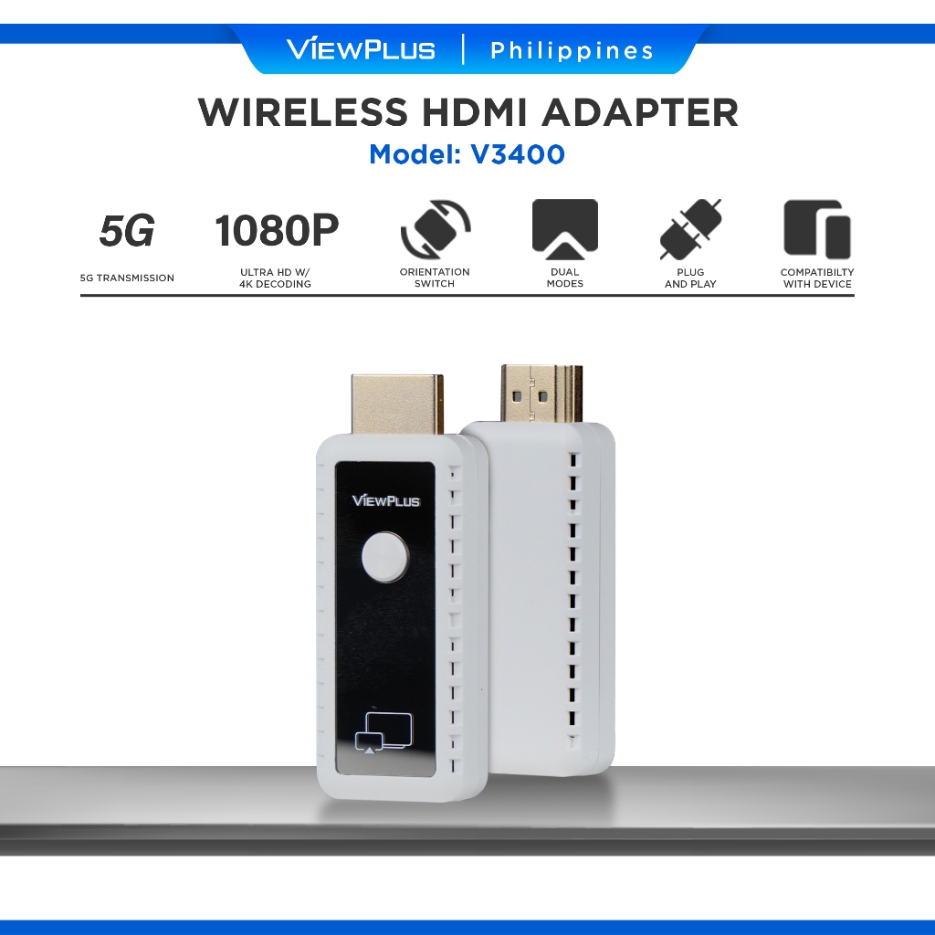 Wilxisum Wireless HDMI Transmitter and Receiver/Extender 150ft, Plug
