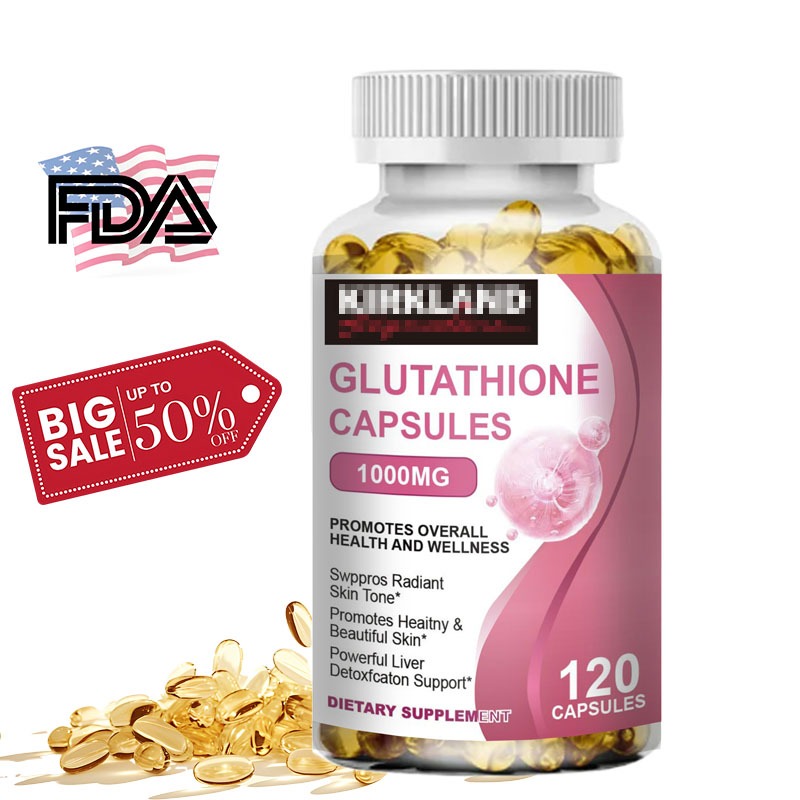 nano glutathione benefits Glutathione Capsules 1000mg Powerful Whitening Reduce Dull Skin Supplement  Antioxidant 120p