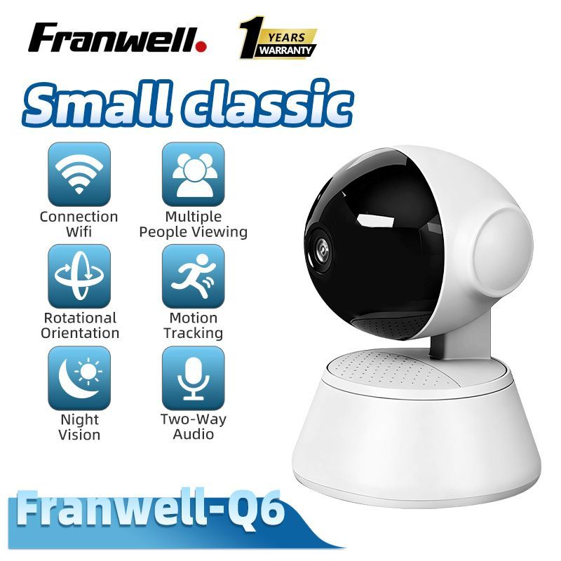 Franwell Q6 PRO 1080P Smart Security 360 Degree 3D Panoramic HD WiFi ...