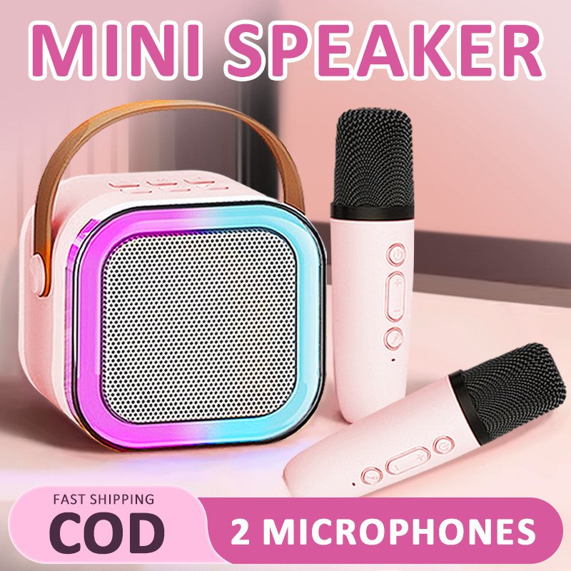 K12 Mini Karaoke Wireless Bluetooth Speaker With Bluetooth Microphone ...