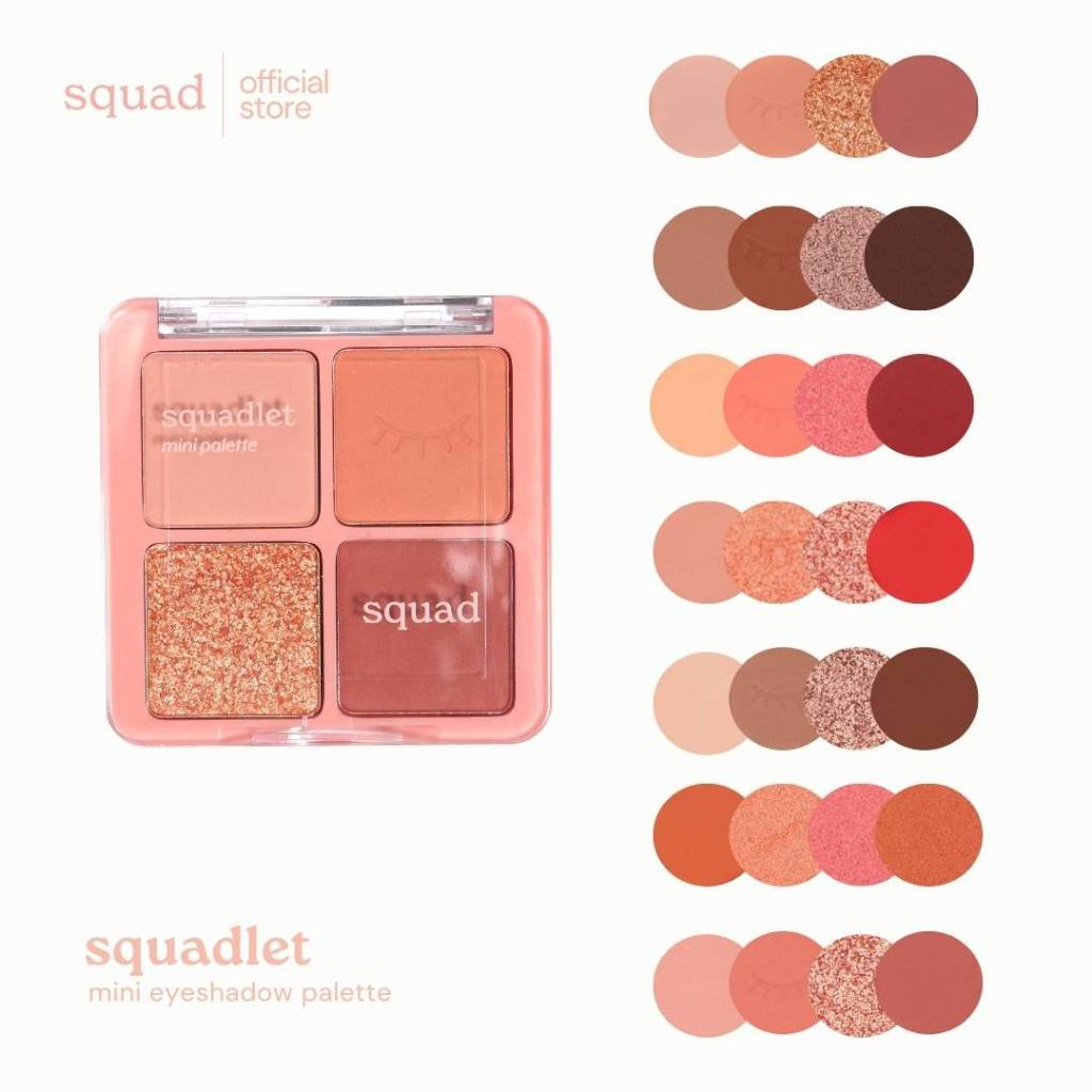 SquadLet Mini Eyeshadow Palette by Squad Cosmetics | Shopee Philippines