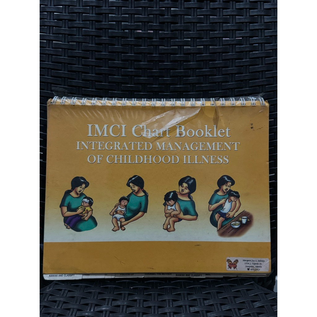 IMCI Chart Booklet INTEGRATED MANAGEMENT OF CHILDHOOD ILLNESS | Shopee ...