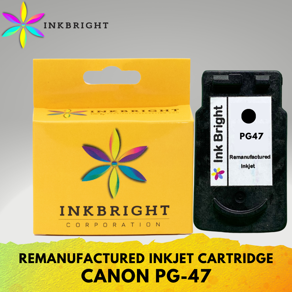 InkBright Pg-47 Black Ink Cartridge Refillable (PG 47 PG47) | Shopee ...
