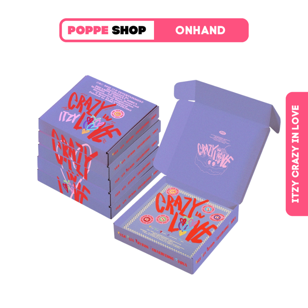 ITZY  Crazy in Love Shopee リュジン トレカ ITZY 1st Album Crazy In Love Official Polaroid Stand Pre-order